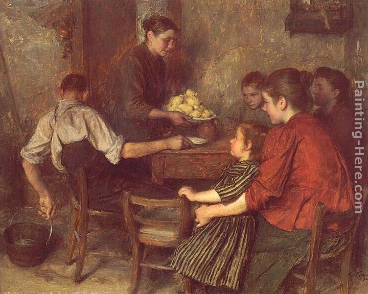 Emile Friant The Frugal Repast